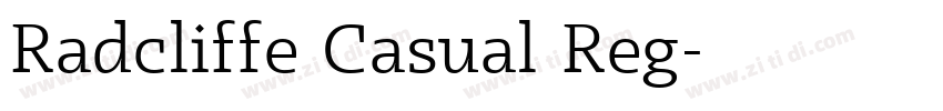 Radcliffe Casual Reg字体转换